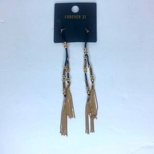 NEW…Black/Gold earrings OS (one size) from Forever21